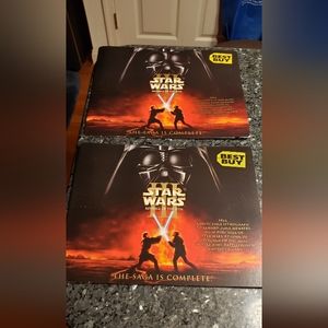2 STAR WARS III REVENGE OF THE SITH ,THE SAGA IS COMPLETE BEST BUY   "POSTER"
